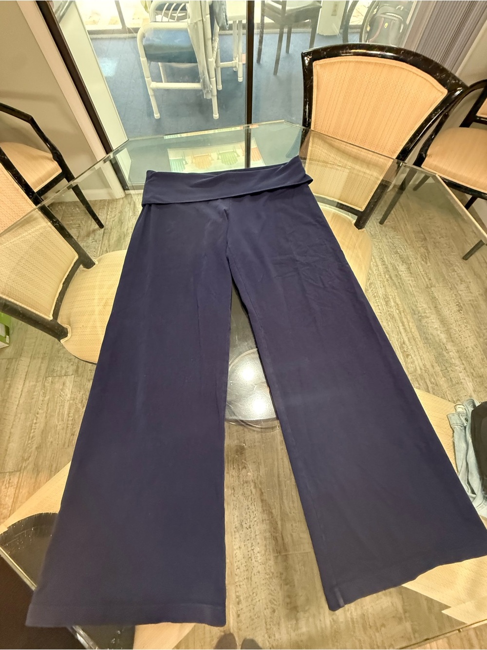 wild fable Navy Wide-Leg Pull-On Pants
